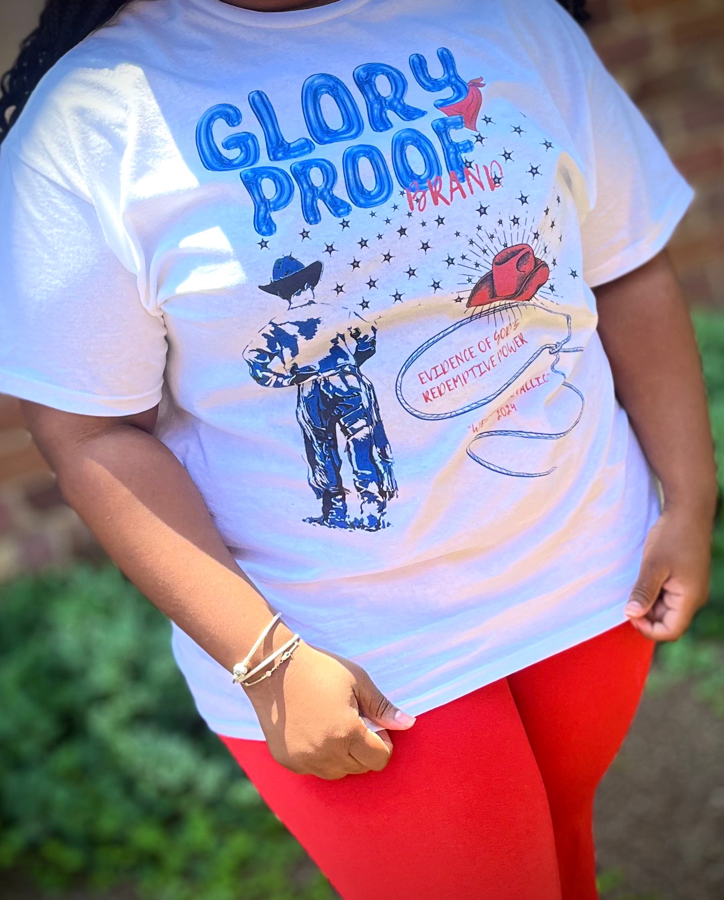 "The Blue Lasso" Glory Proof Graphic shirt