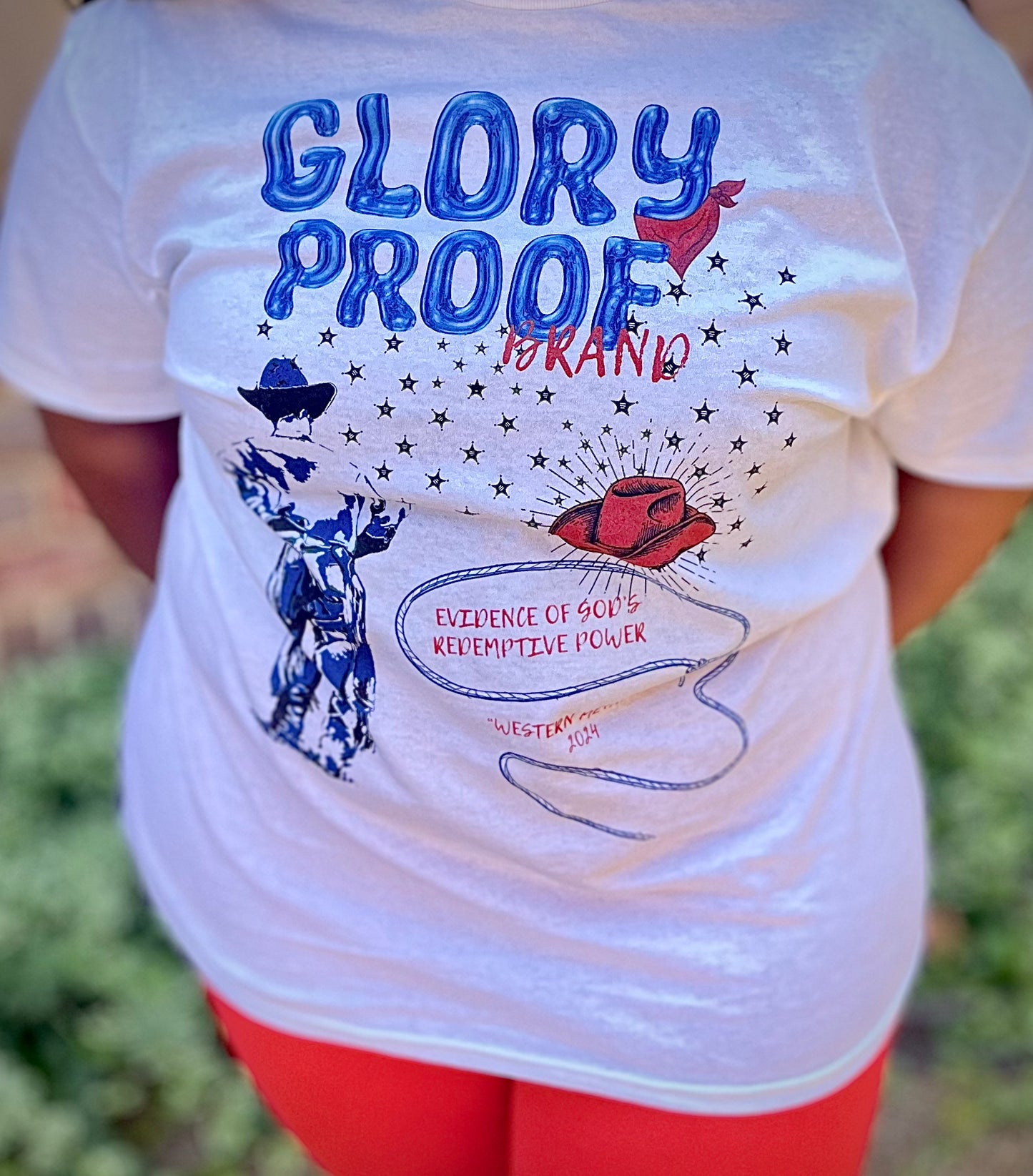 "The Blue Lasso" Glory Proof Graphic shirt